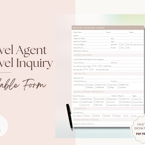 Travel Agent Travel Inquiry Form