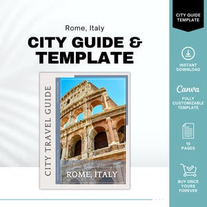 Guía de Roma, Italia, plantilla para agencia de viajes, guía de viajes de Italia