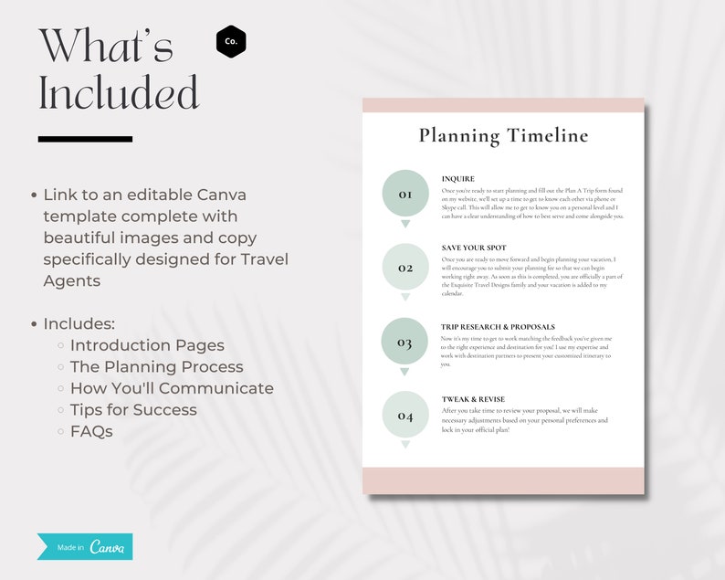 Travel Agent New Client Handbook Travel Agent Etsy