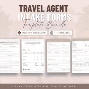 Travel Agent Forms, Travel Agent Templates