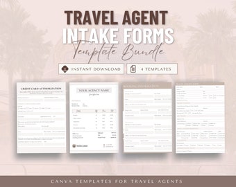 Travel Agent Forms, Travel Agent Templates