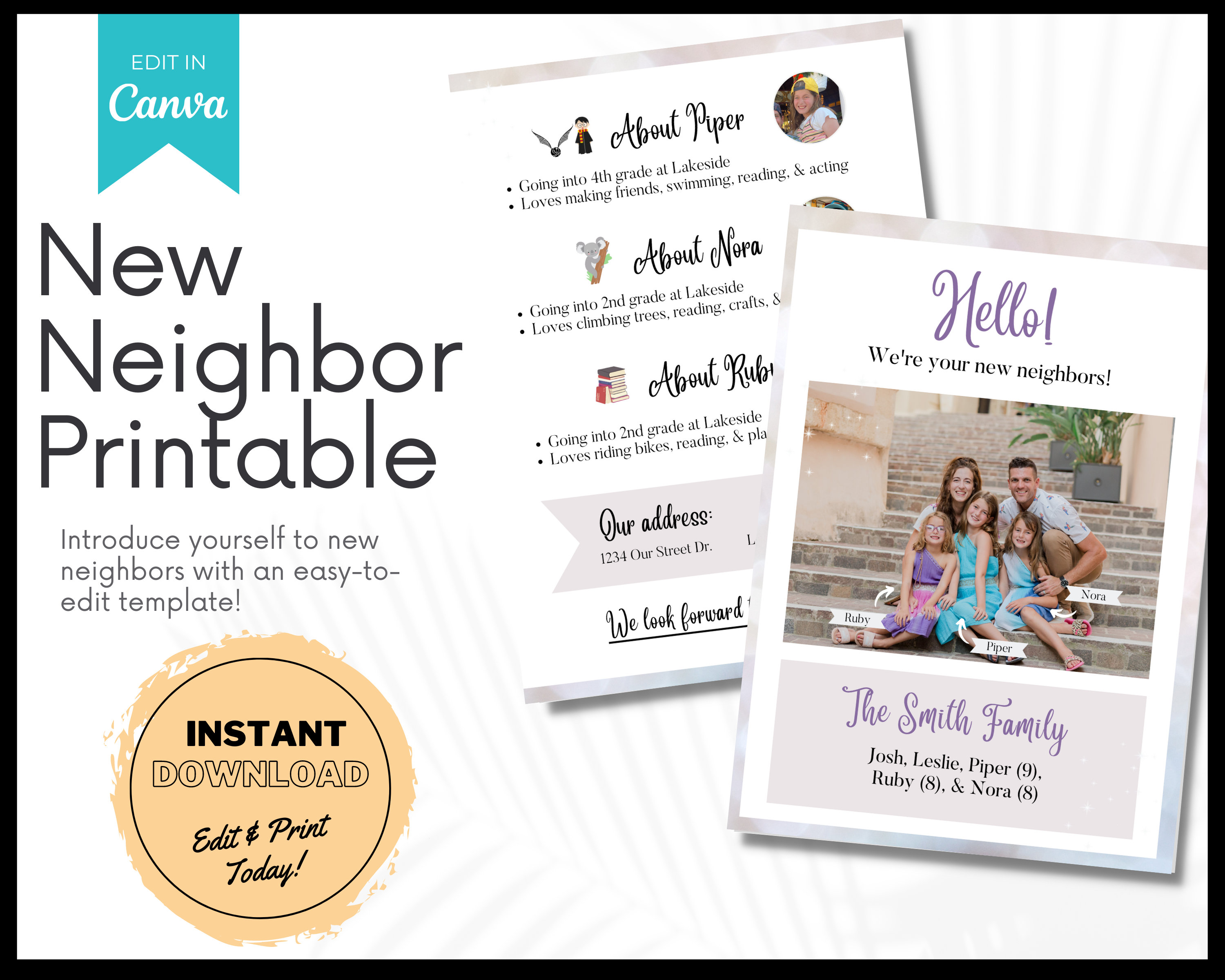 New Neighbor Card - Etsy New Neighbor Card - Etsy
