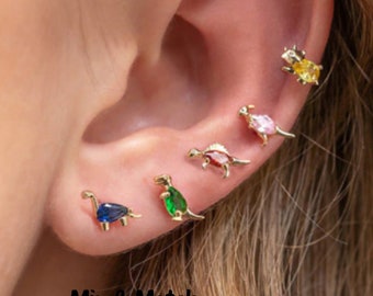 Mix & Match Dinosaur Earring Set I Choose your charms I Fun Custom Jewelry Gift