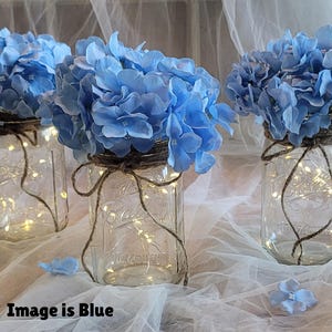 Sets of Lighted Mason Jar Centerpieces, Wedding Centerpieces, Event Centerpieces, Mason jars with lights, Wedding Décor, Farmhouse Wedding