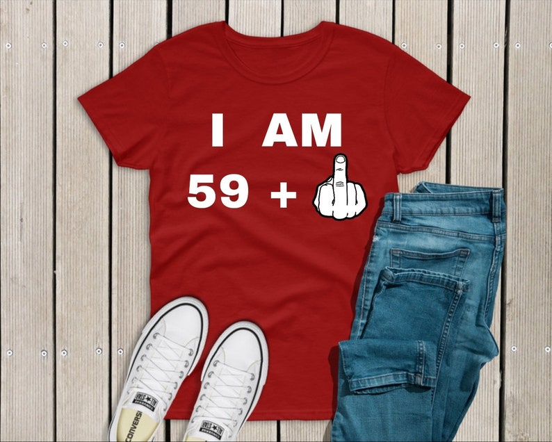 1 60th Birthday Gift For Women Men Tshirt I AM 59 Funny Birthday Shirt