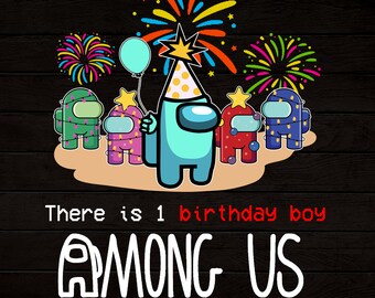 Download Among Us Birthday Etsy