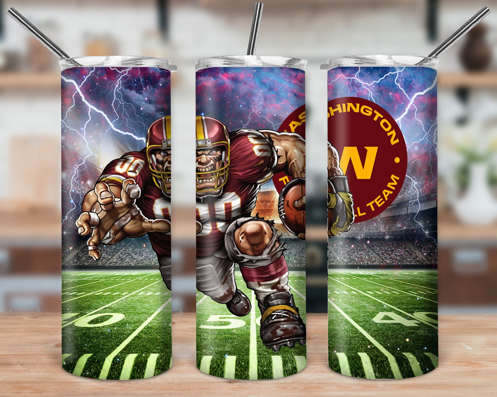 Washington Football Team Tumbler NFL Football Logo Team Etsy