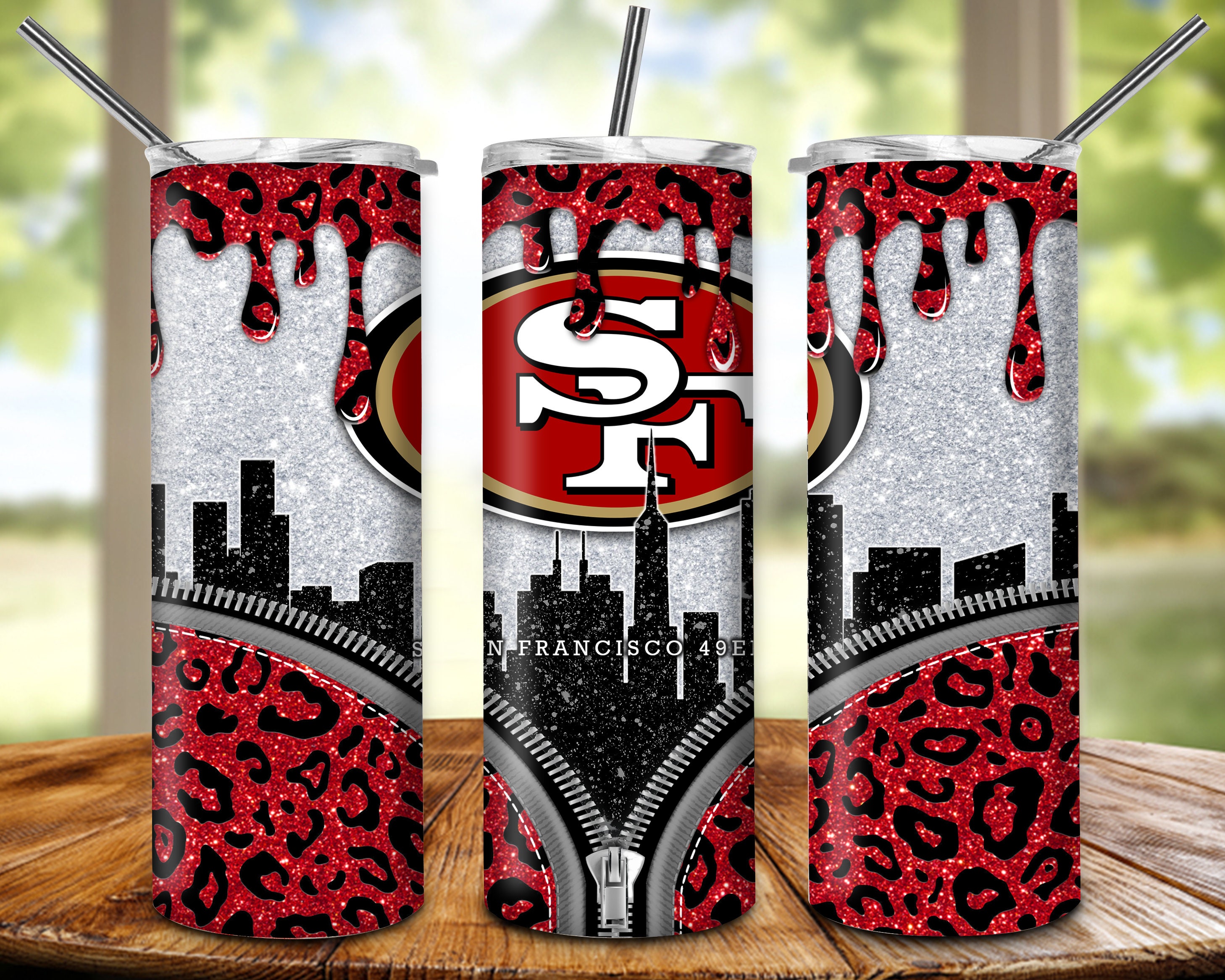 Glitter San Francisco 49Ers Nfl Tumbler San Francisco 49Ers | Etsy