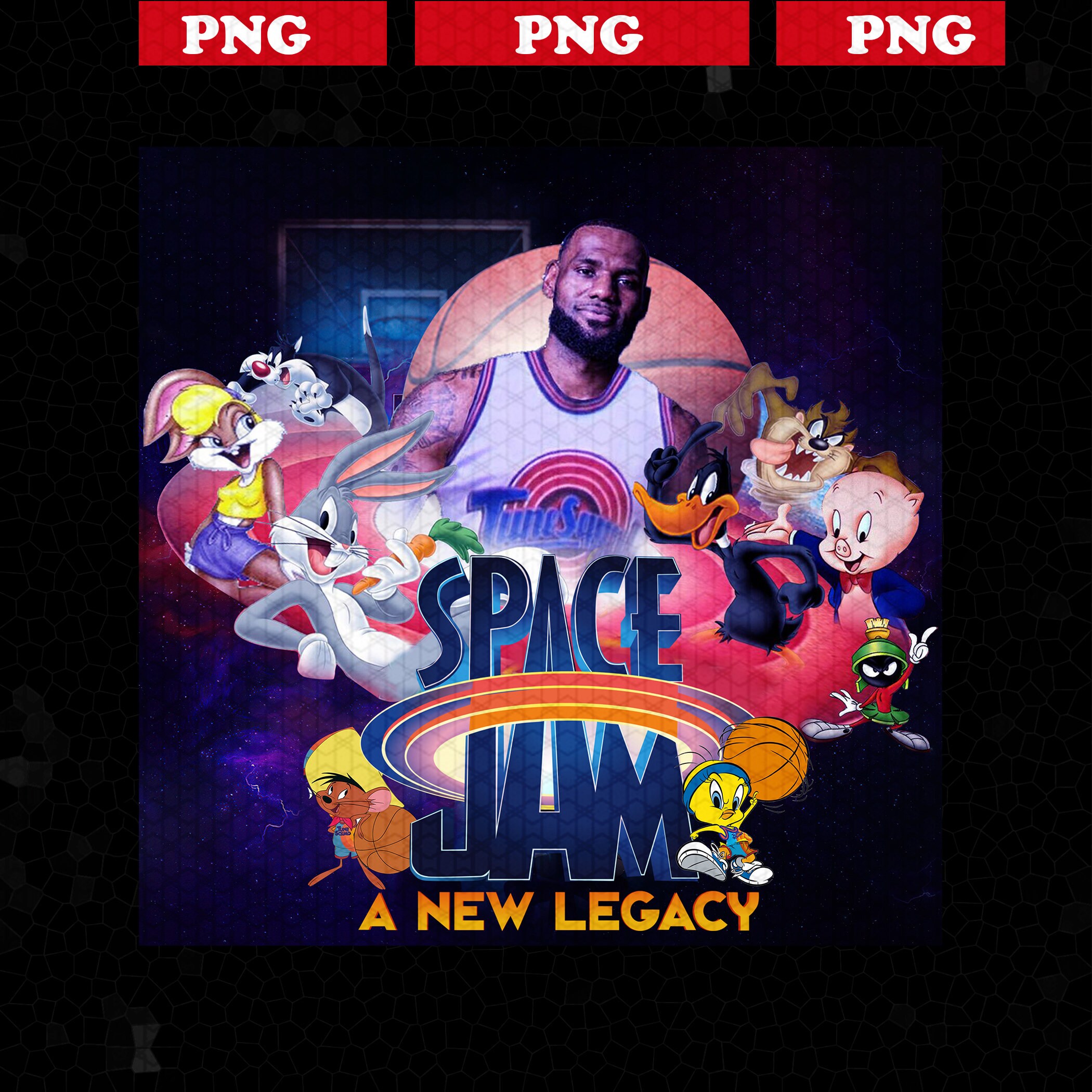 Space Jam 2 A New Legacy Png Tune Squad Png Lebron Space Jam | Etsy
