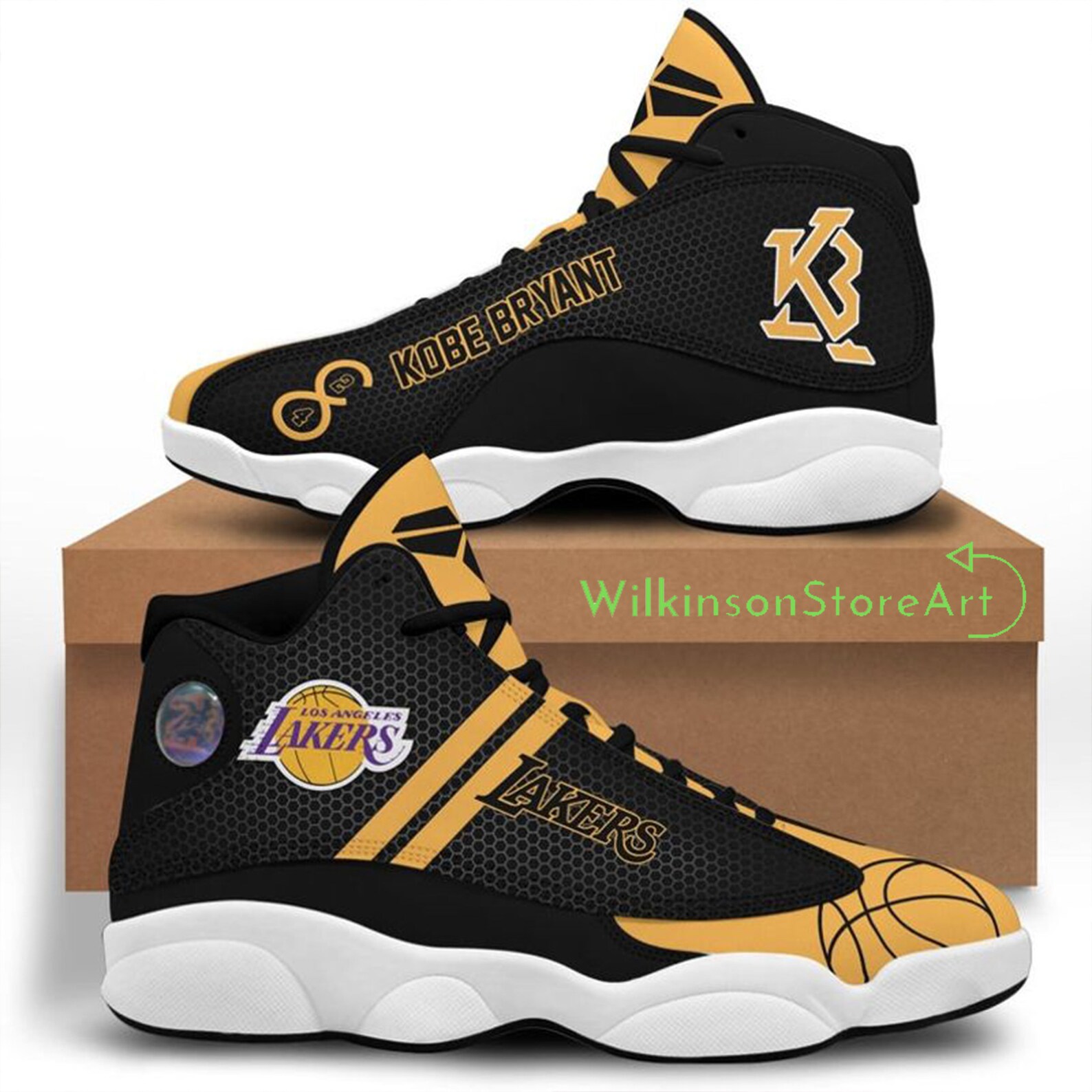 Kobe Bryant Shoes Air Jordan 13 Personalized Shoes Custom | Etsy