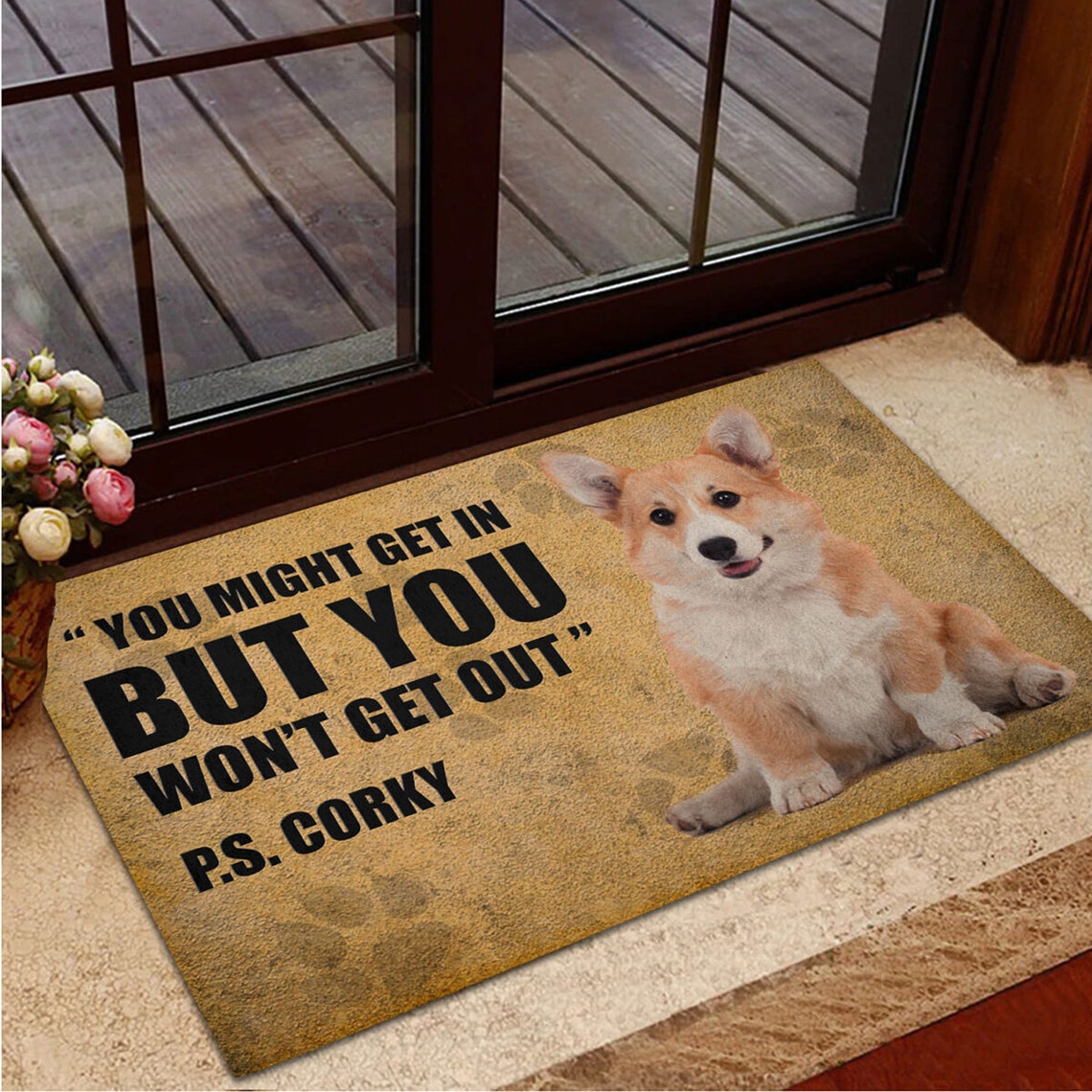 Personalized Doormat You Might Get In But You Wont Get Etsy