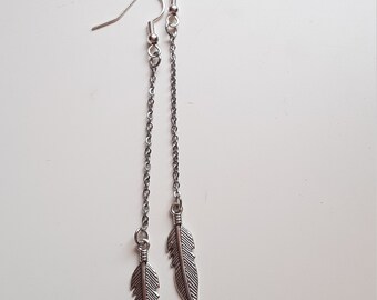 Feather Dangle Earrings