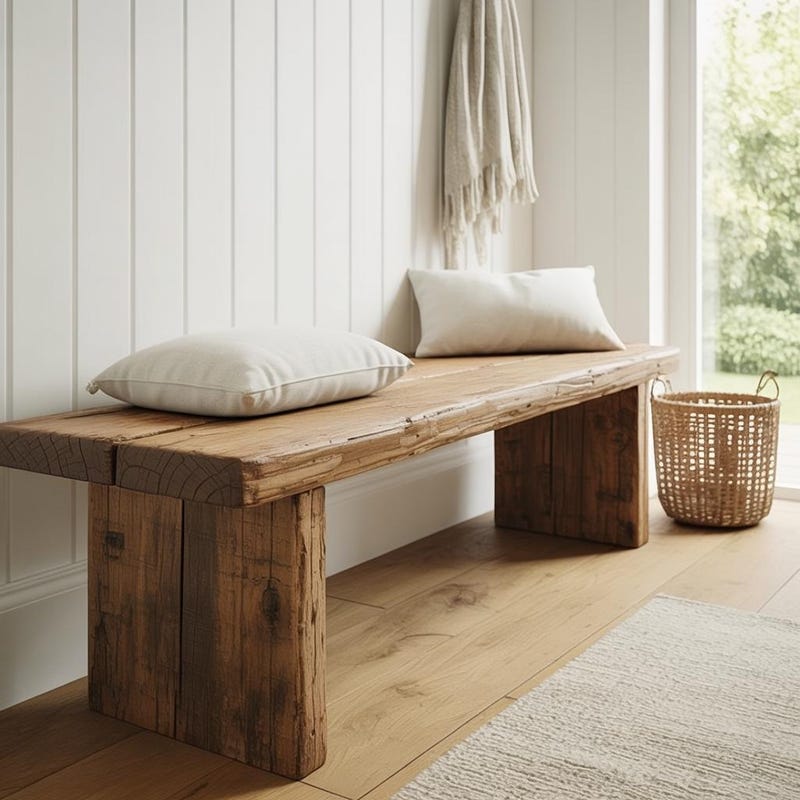 Reclaimed Wood Bench - Etsy