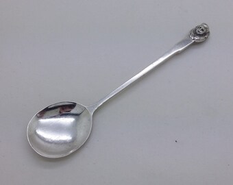 George V 1921 Sterling Silver Dryad Arts & Crafts Spoon Hallmarked Birmingham