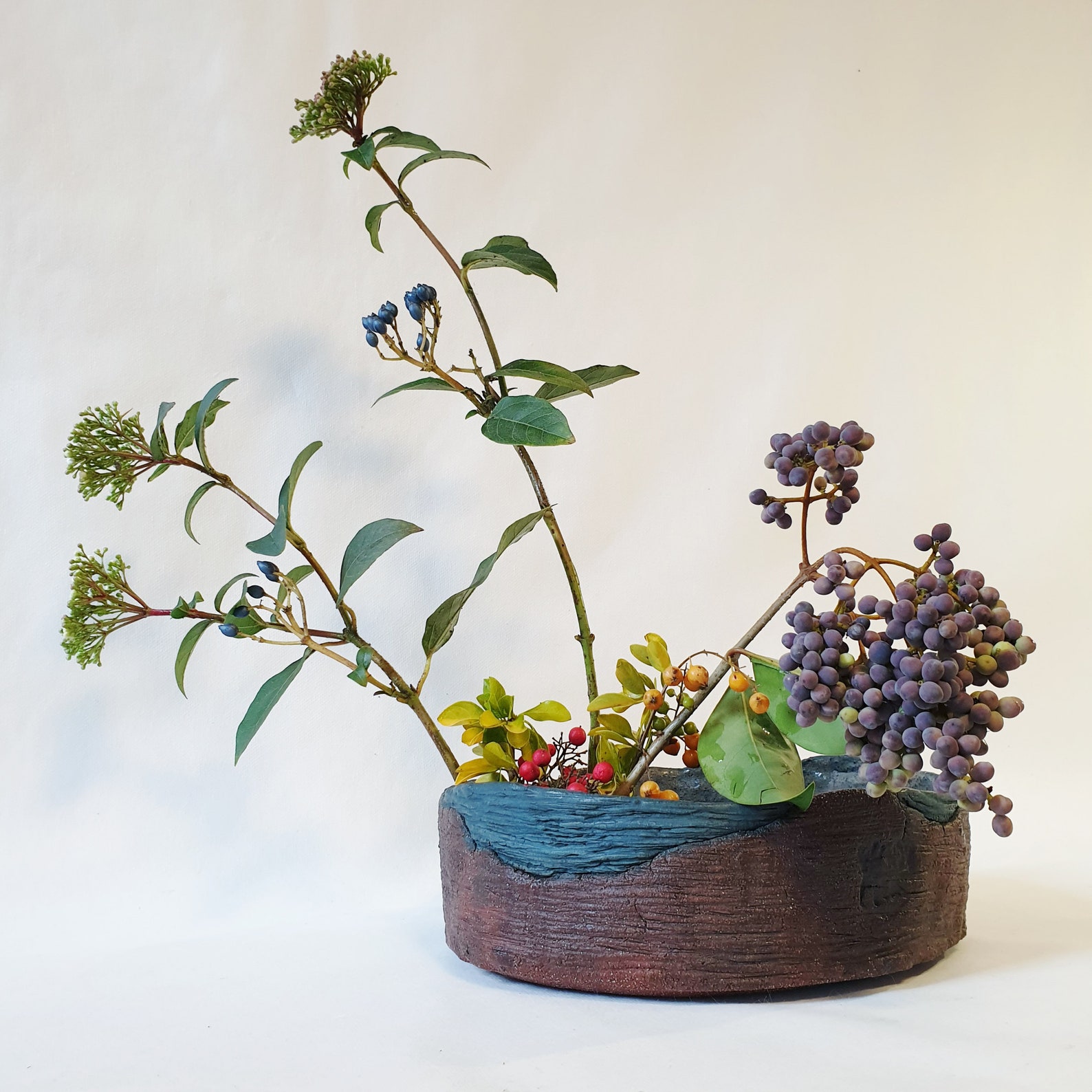 One of a Kind Ikebana Suiban Vase Large Suiban Vase Unique Etsy