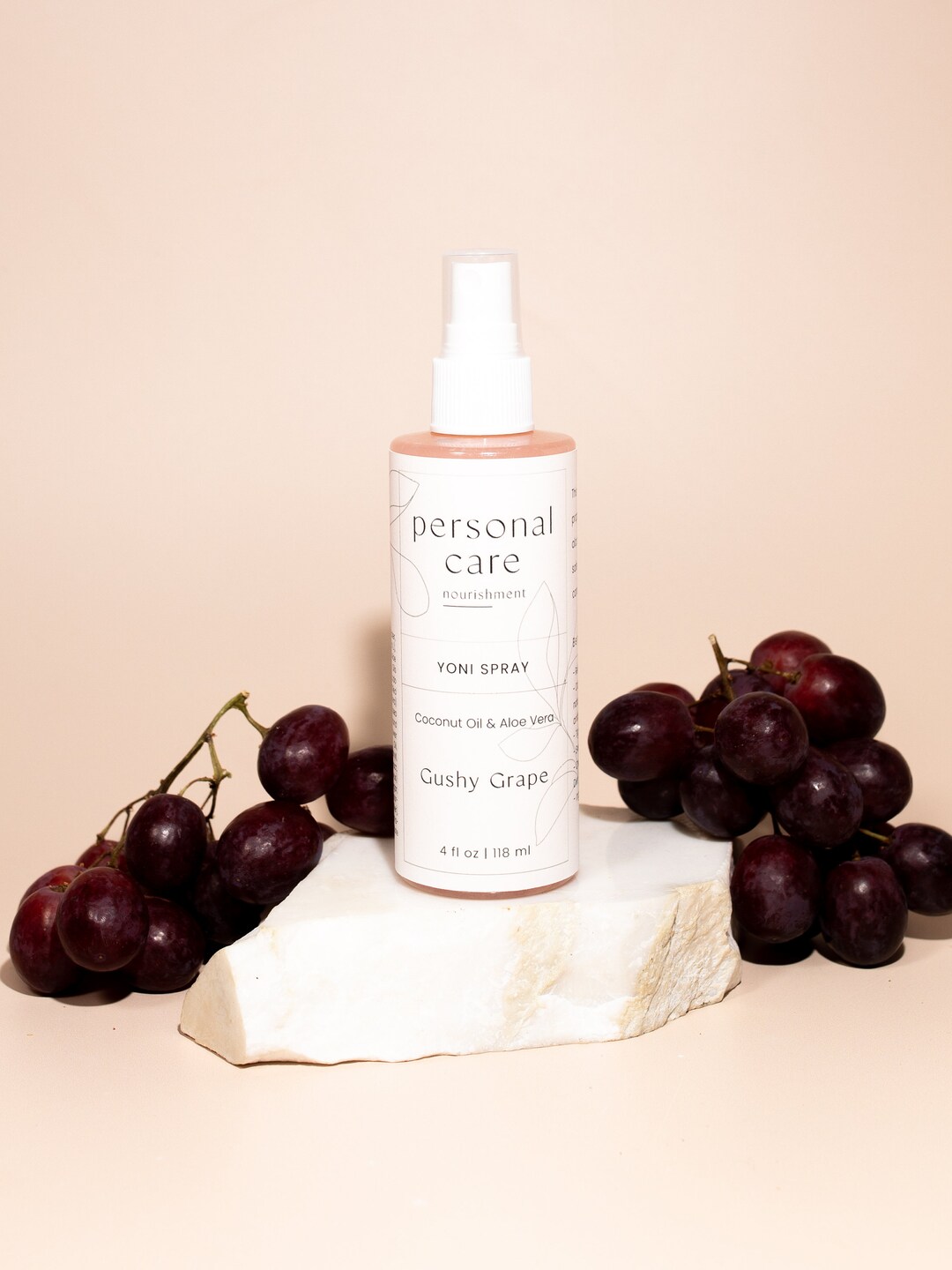Gushy Grape Yoni Spray Grape Scented, Flavored and Edible, Provides Moisture, Fights Odors