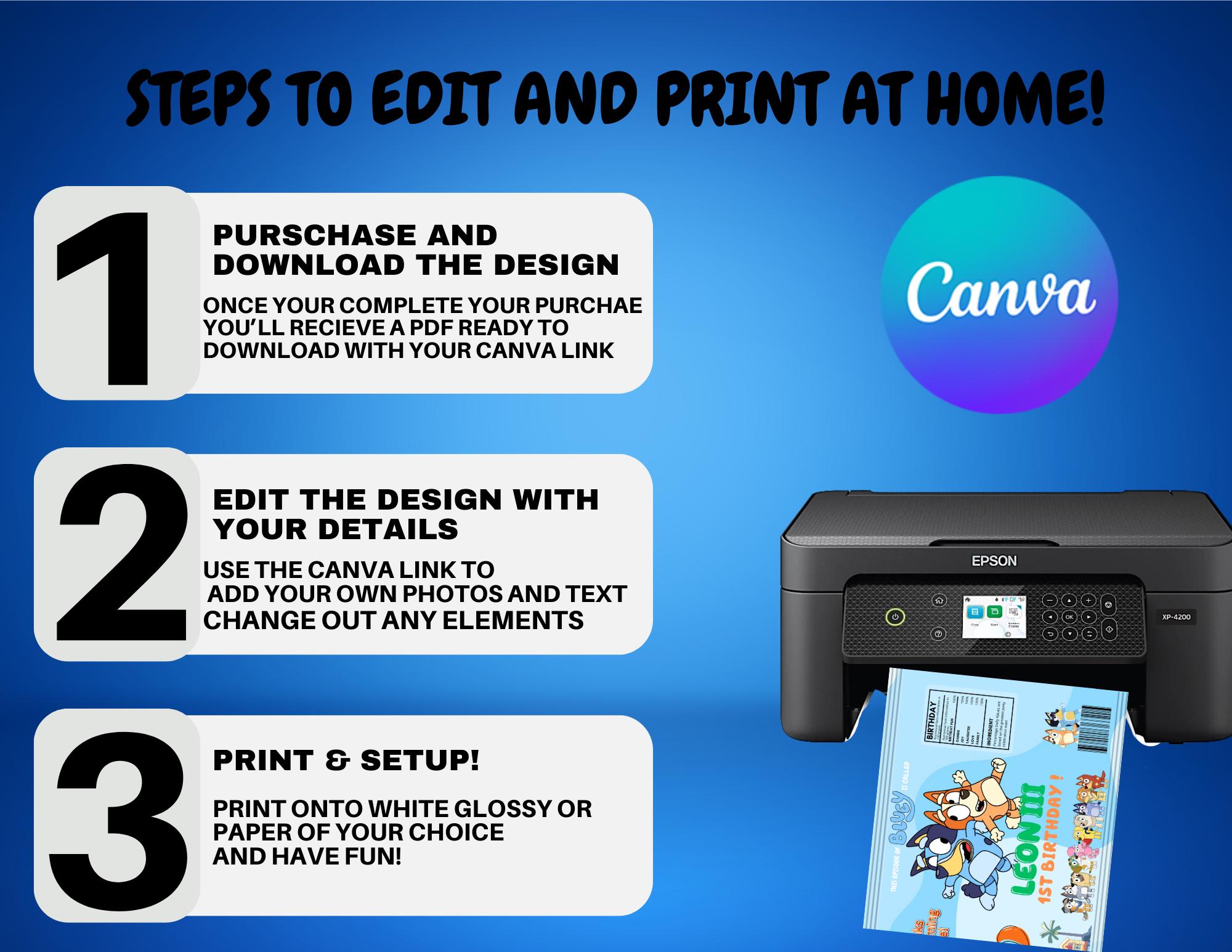 Editable Canva Favor Bundle