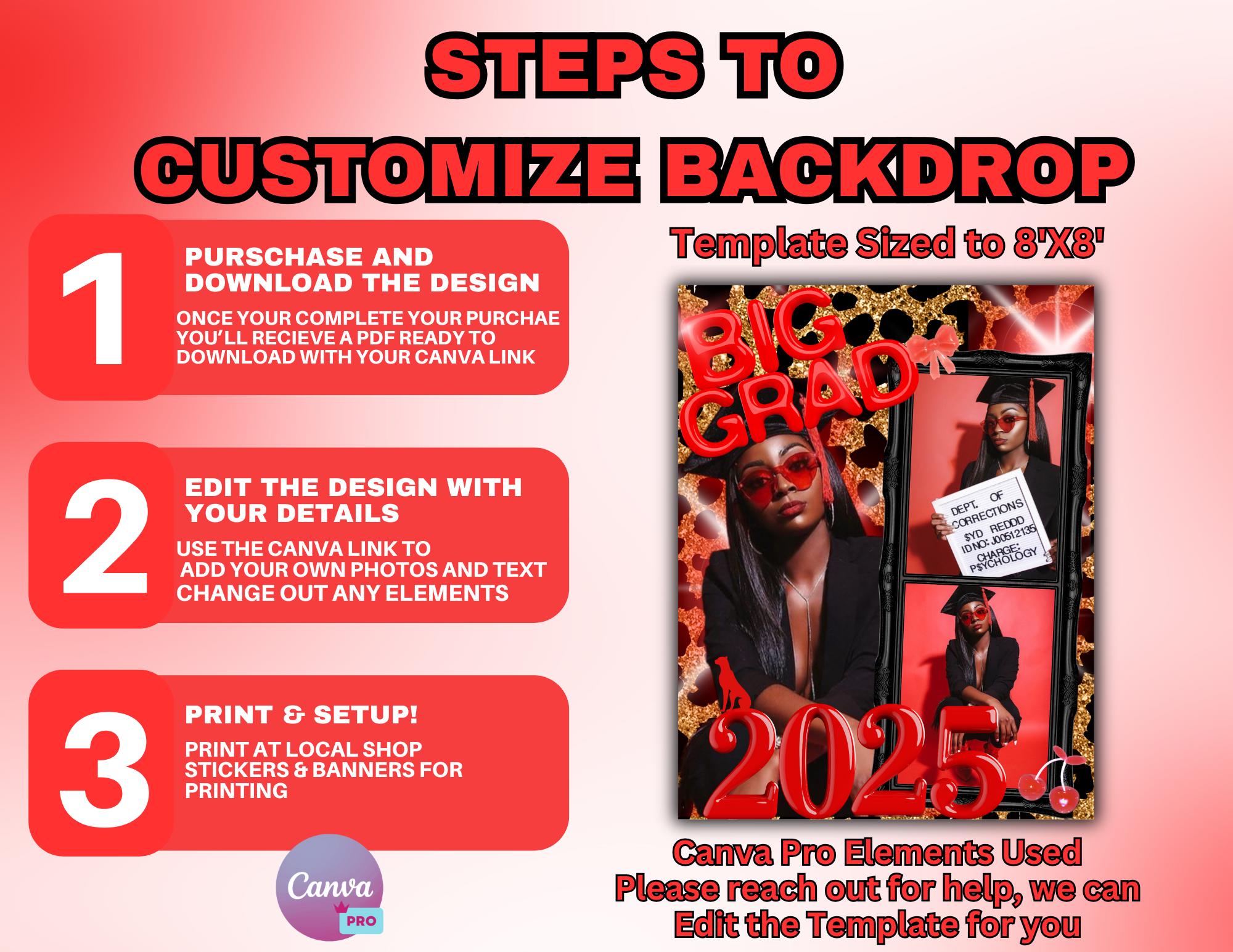 Graduation Decor, Grad Decor Template, Graduation Book, Graduation ...