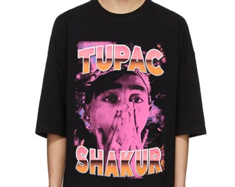 tupac t shirt oversize