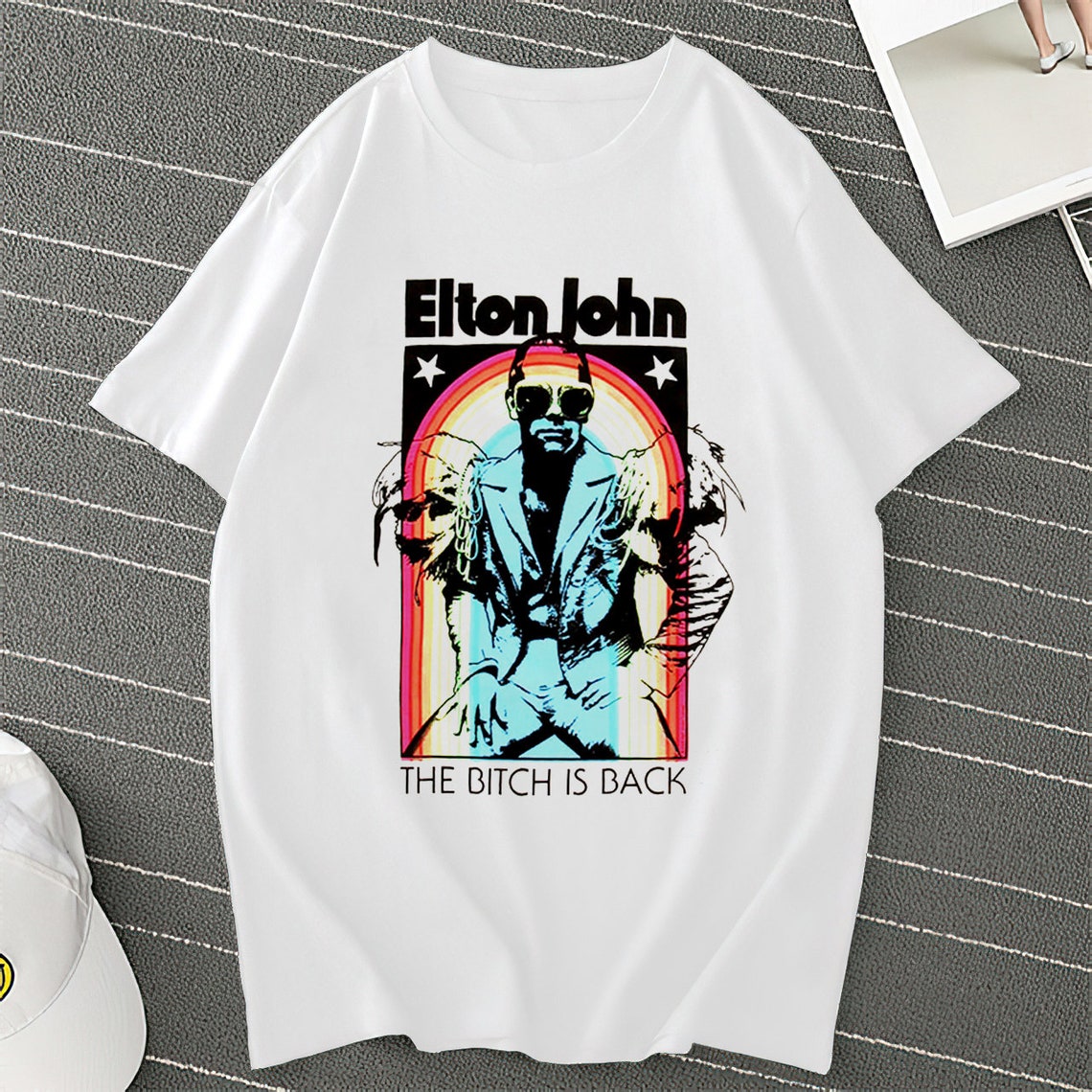 elton john lipstick shirt