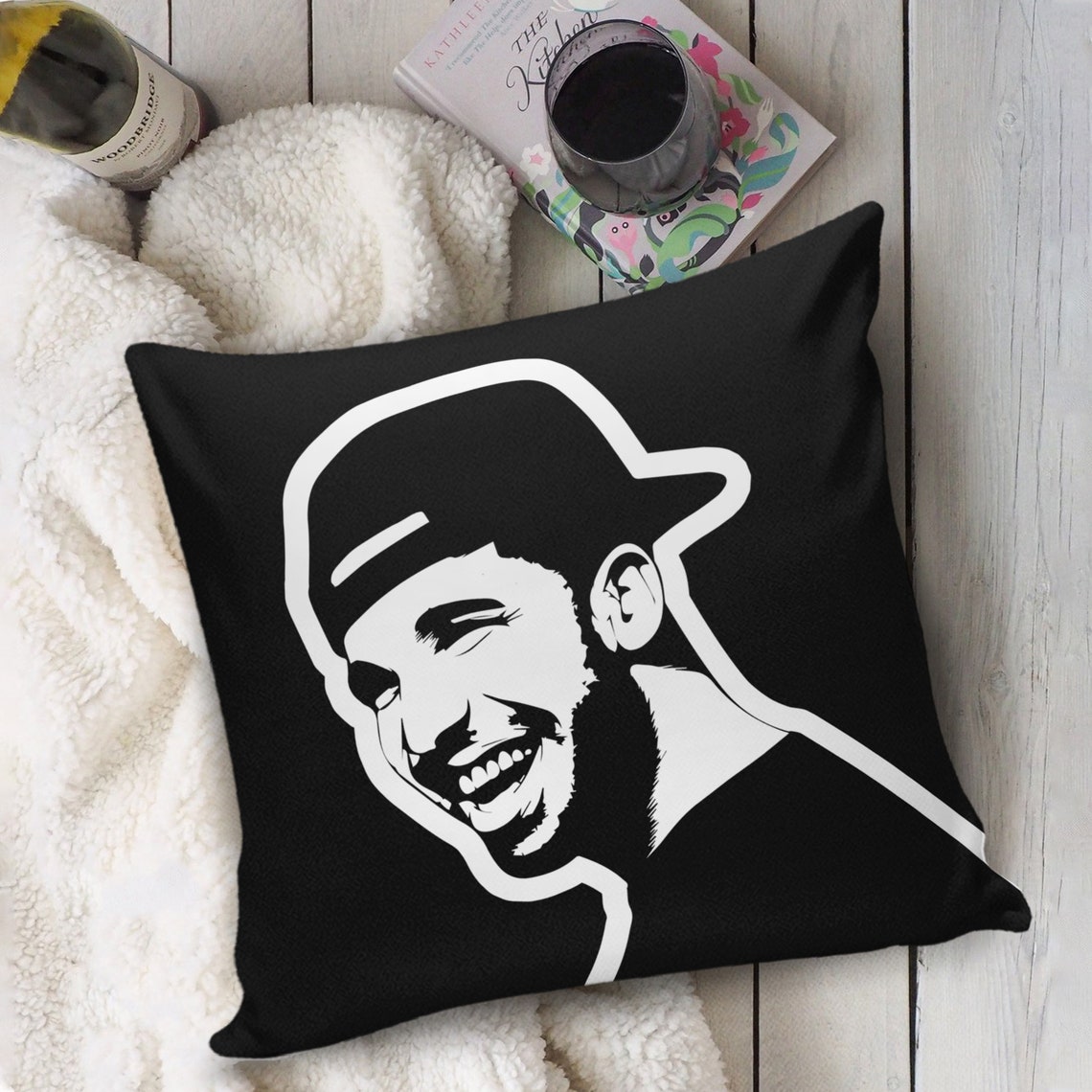 Rapper Pillow Drake Pillow Cool Throw Pillow Hip Hop Pillow Etsy