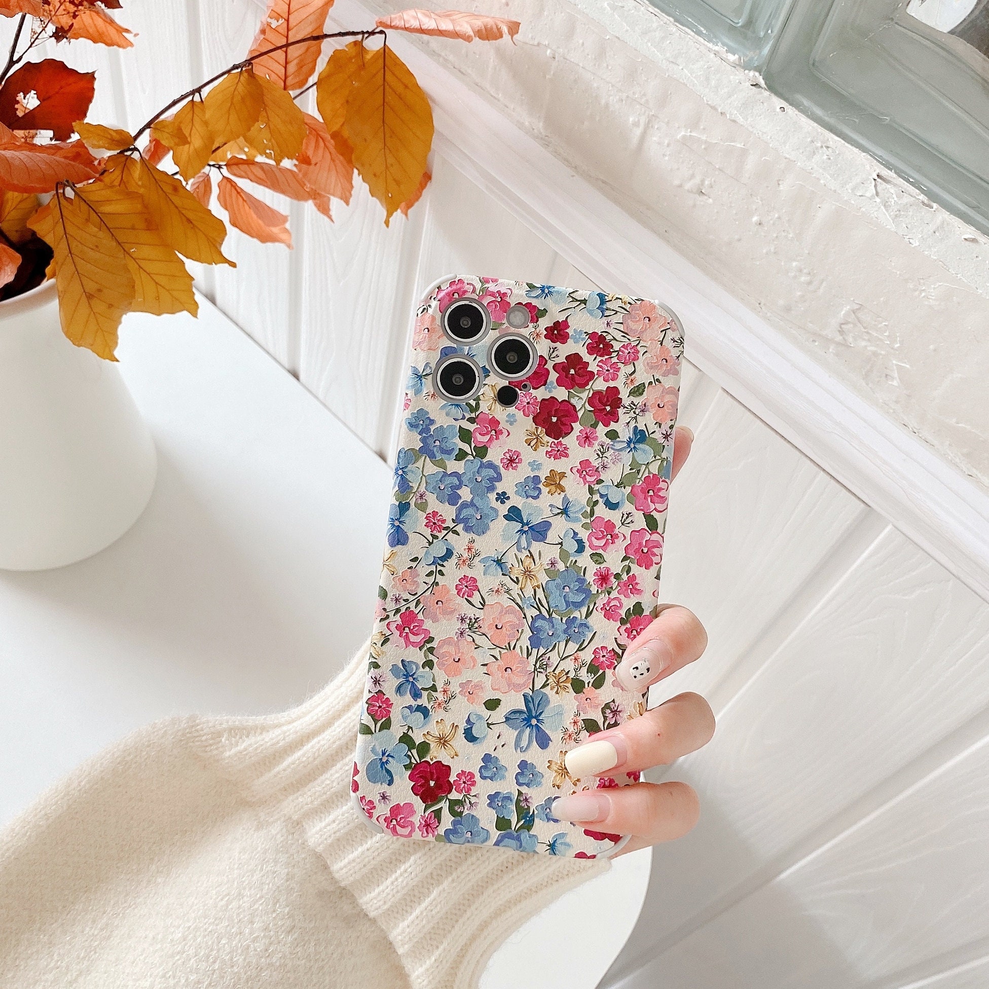Aesthetic iPhone case imprimé Floral flowers cases iPhone Etsy