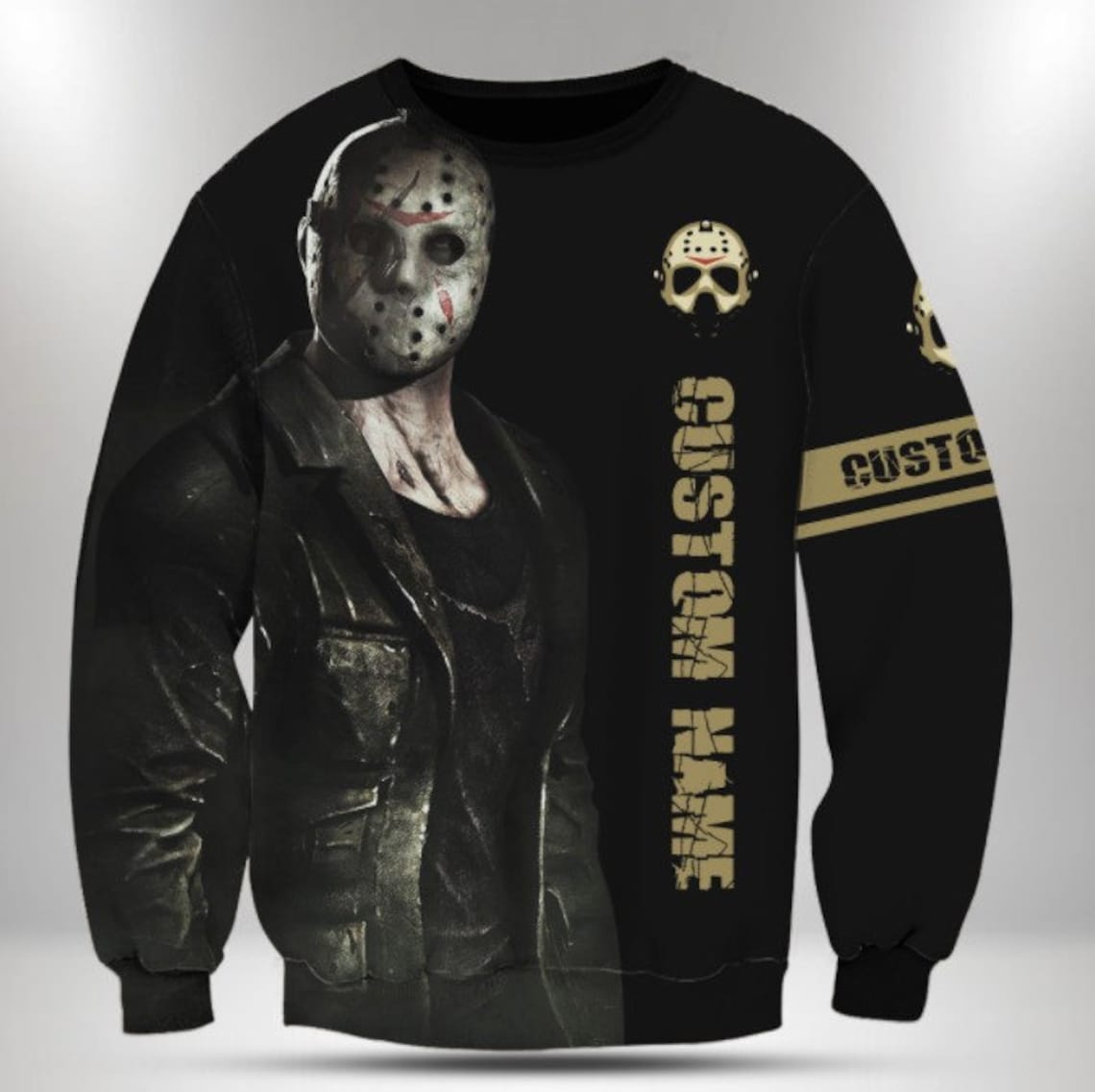 Custom Name Jason Voorhees Hoodie Hoodie Horror Hoodie For Etsy