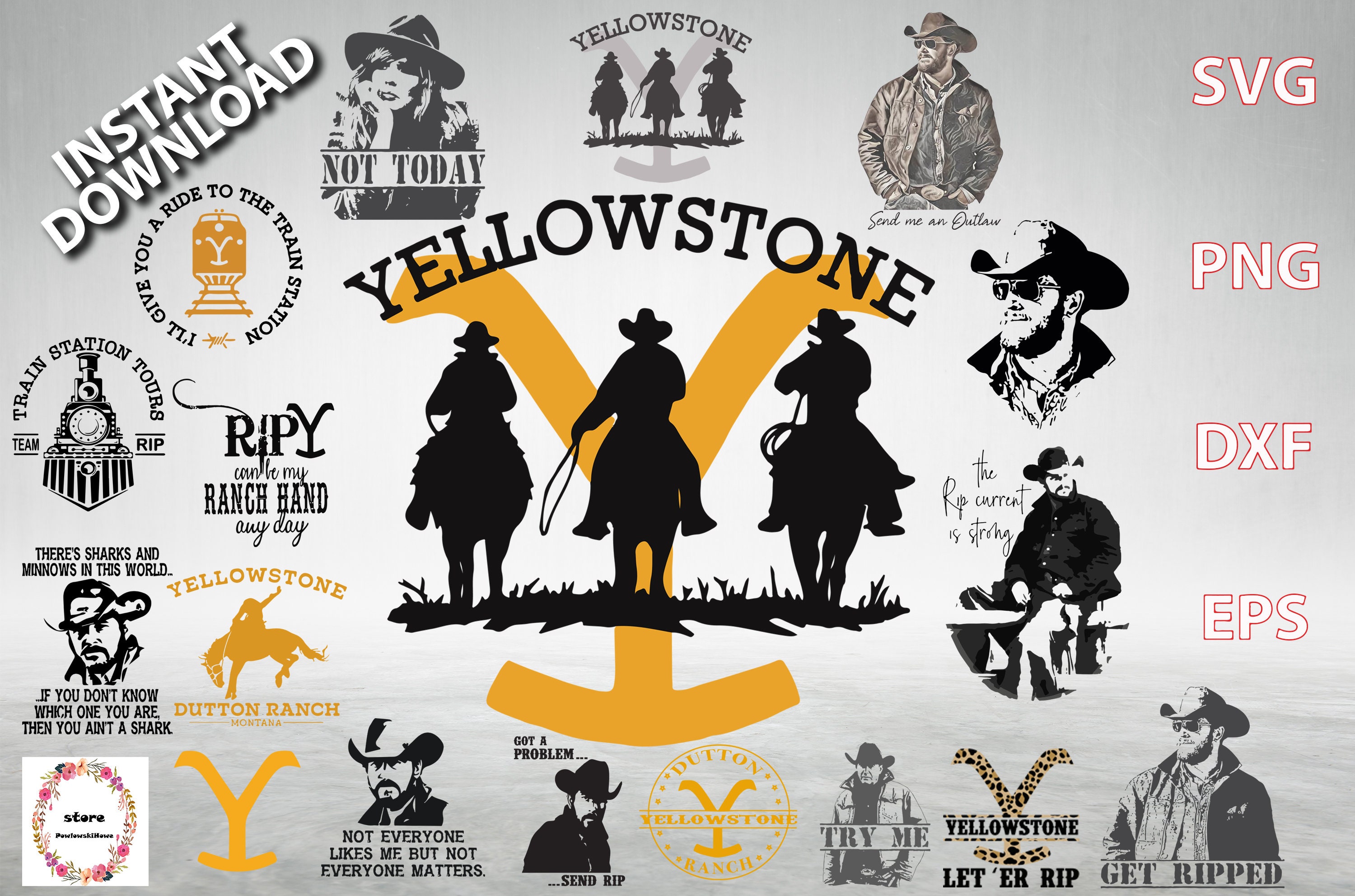 Download Bundle Yellowstone svg /Huge Bundle Svg /Beth Dutton Svg | Etsy