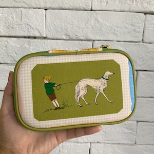 Illustrated Knitting Travel Case | Whimsical Handmade Needle Organizer