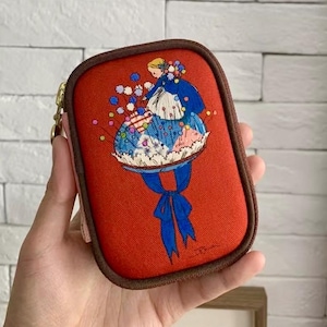 Needle Ballet jewelry Organizer Sewing Pouch – Handmade Mini Organizer with Circus Charm | Gift for Crafters Artists
