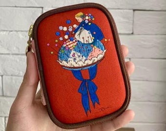 Handmade Needle Organizer Pouch: Circus Charm, Vintage Style