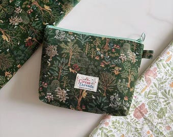 Bolsa de almacenamiento Bosque Crepuscular / estuche para accesorios de punto y ganchillo / regalo para creadores