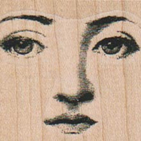 Facial Features Rubber Stamp 2 x 1 1/2 (12321/1103A)