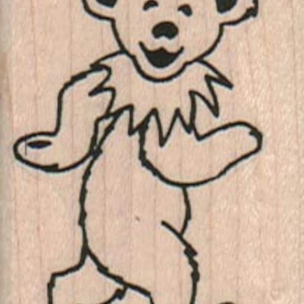 Grateful Dead Bear Walking Rubber Stamp (8132/708L)