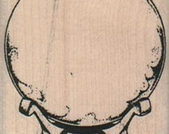 Fancy Crystal Ball Rubber Stamp 1 3/4 x 2 1/4 (14243/1182K)