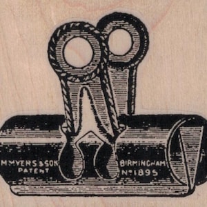 Carimbo de borracha com clipe de pasta 2 1/2 x 2 (20520/1518L) Meyers & Son Birmingham