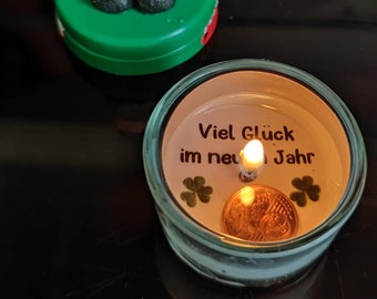 Zauberteelicht "Viel Glück"