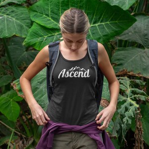 Ascend Women&#39;s Racerback Tank - Hiking Tank - Running Tank - Exercise Tank - Workout Tank