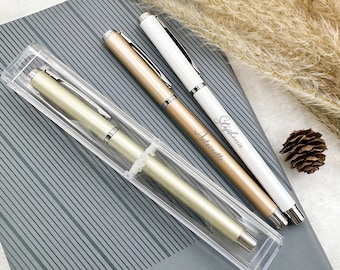 Personalized Laser Business Pen Set, Custom Metal Pen with Gift Box, Wedding Gift, Gift for Her or Him, Bridesmaid Gifts, Birthday Gift