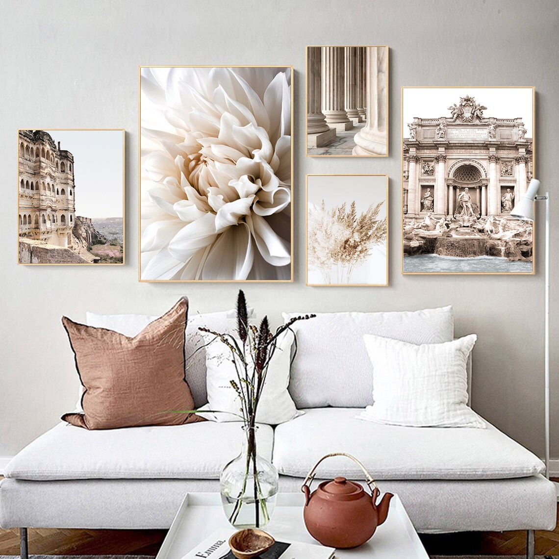 White Dahlia Poster Printable Artwork White Flower Poster Etsy