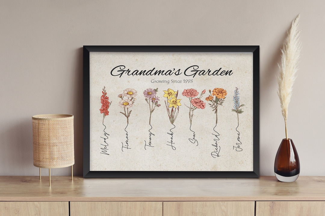 Omas Garten Weihnachtsgeschenk für Großeltern, personalisiertes