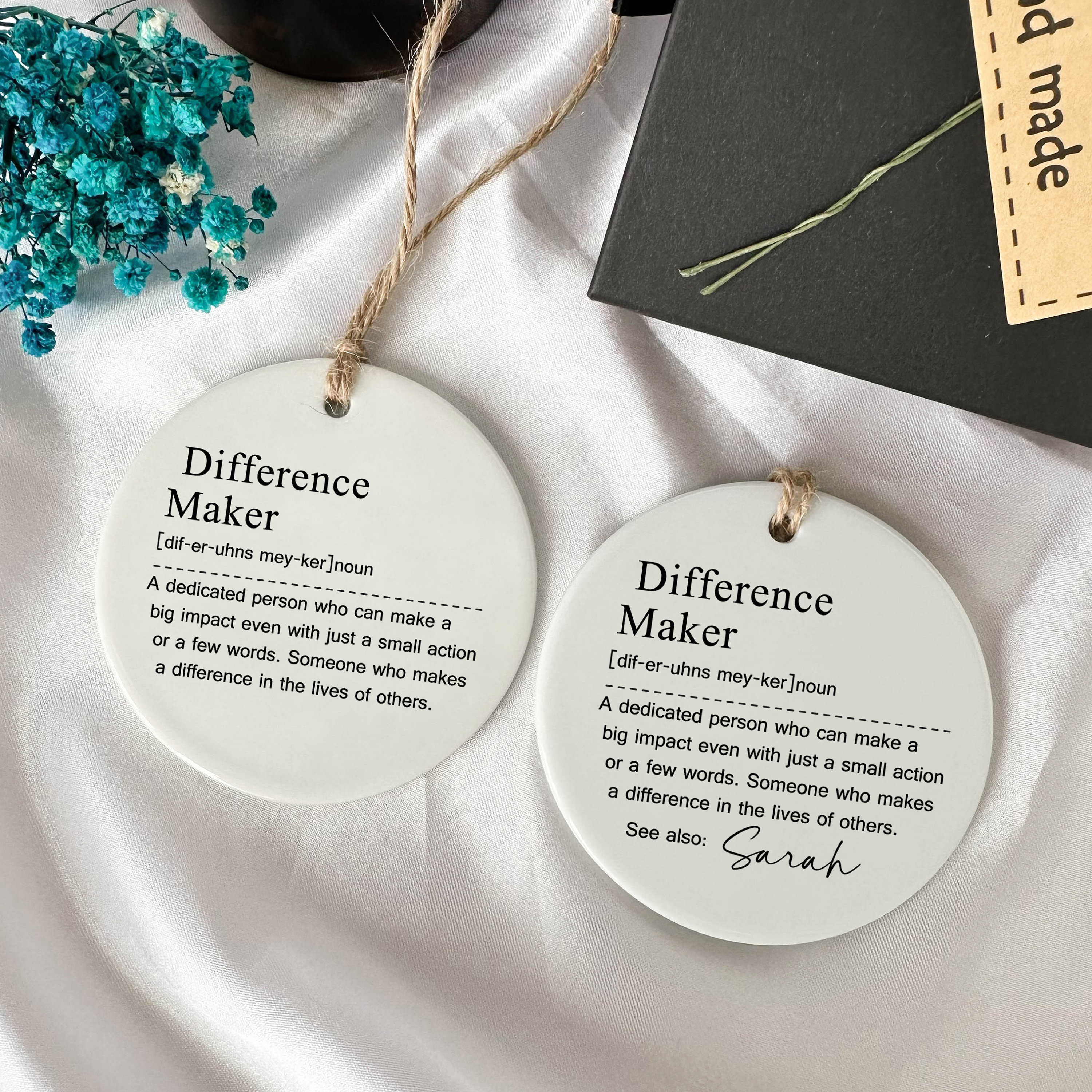 Difference Maker, Personalized Difference Maker Gift, Mentor Appreciation Gift, Leader Gift, Gift for Teacher, Thank You Gift, Leaving Gift