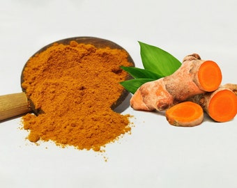 Polvere di radice di curcuma essiccata biologica - 100 g - Sri Lanka naturale