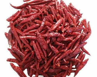 Piments rouges entiers séchés purs | Piment rouge entier Sec piquant | Livraison gratuite 10G-1KG