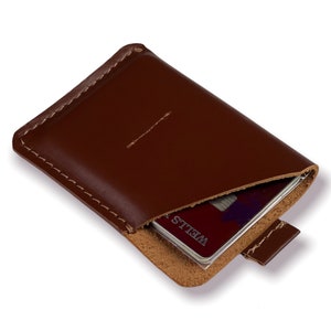 Funda para tarjeta de crédito, billetera minimalista, soporte de tarjeta de acceso rápido, bolso de bolsillo delgado y frontal