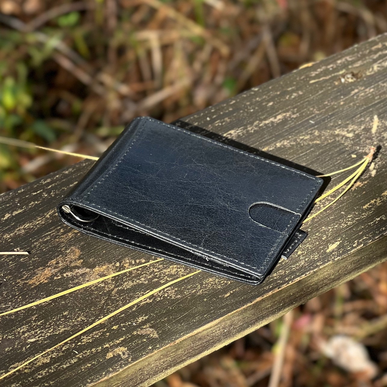 Money Clip Wallet for Men, Bifold RFID Genuine Leather Wallet ...