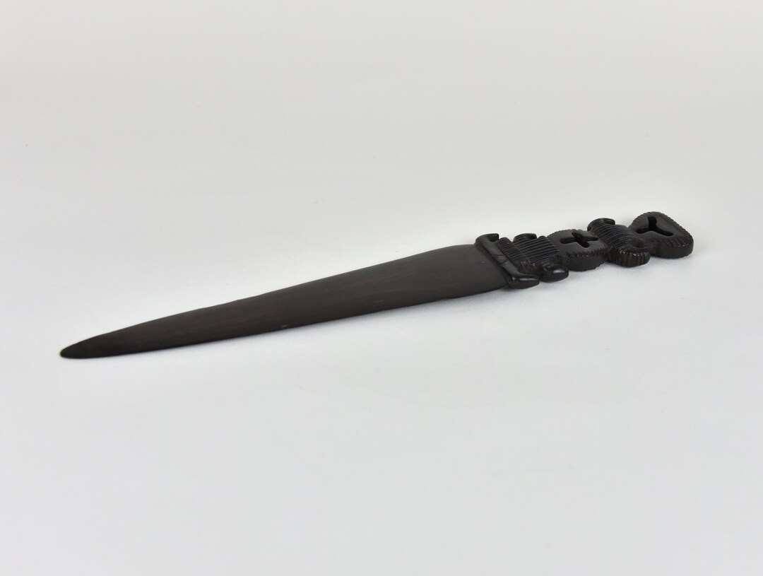 A Finely Carved African Letter Opener Etsy