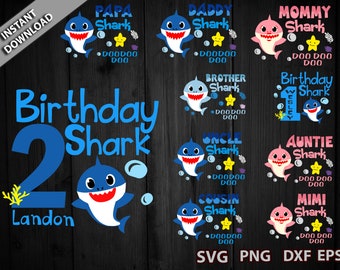 Baby Shark Birthday Svg Etsy