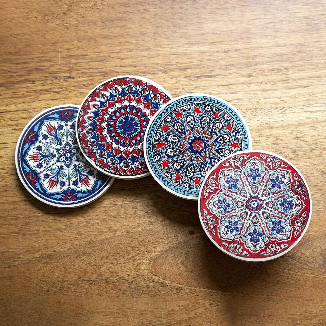 CERAMIC Coasters Set of 4 Drinks Coasters for Cups Mugs Etsy