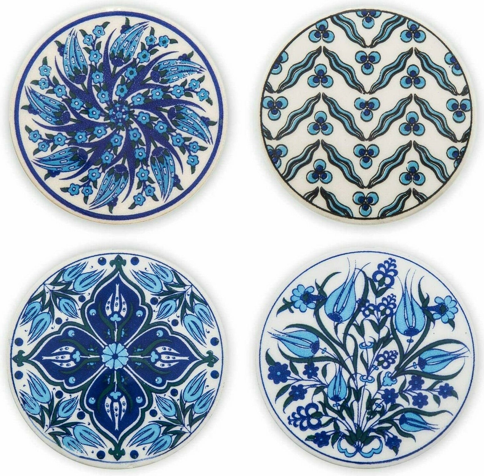 CERAMIC Coasters Set of 4 Drinks Coasters for Cups Mugs Etsy